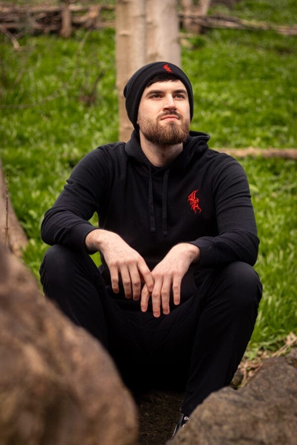 Undiscovered element red sigil beanie - Image 4